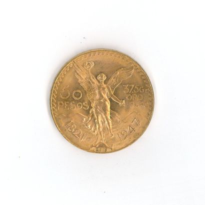 1 monnaie or : 50 Pesos Mexique 1821 - 1...