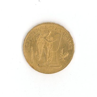 1 gold coin: 20 FF 1877 A