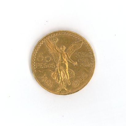 1 monnaie or : 50 Pesos Mexique 1821 - 1...