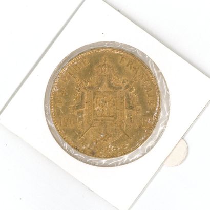 1 gold coin: 100 FF Napoleon III laureate...