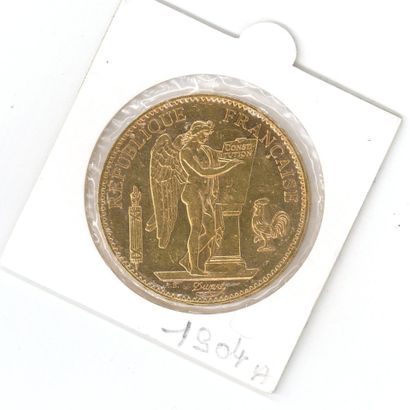 1 gold coin: 100 FF Génie 1904 A
