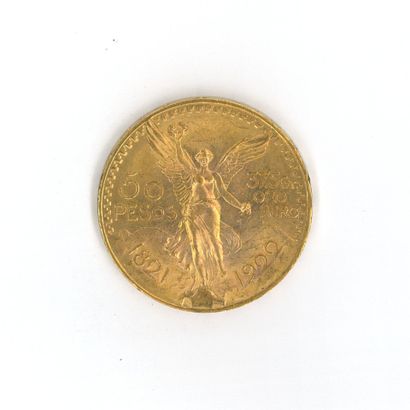 1 monnaie or : 50 Pesos Mexique 1821 - 1...
