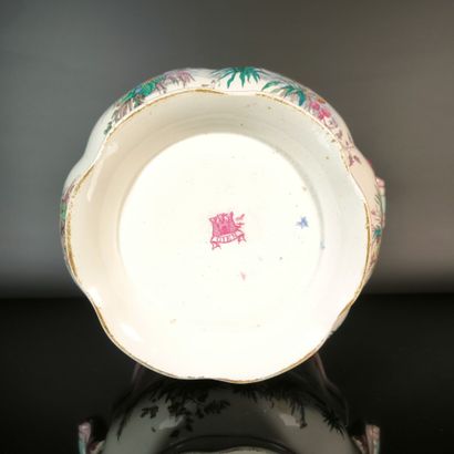 GIEN
Polychrome earthenware planter with...