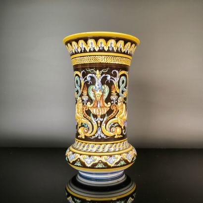 GIEN - attributed to
Polychrome earthenware...