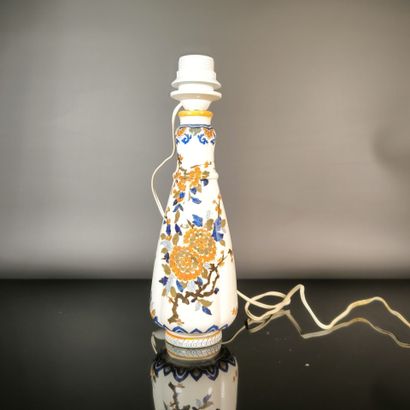 GIEN
Polychrome earthenware lamp base, 