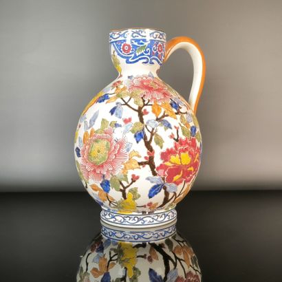 GIEN
Polychrome earthenware pitcher, 