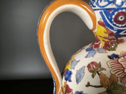 GIEN
Polychrome earthenware pitcher, 