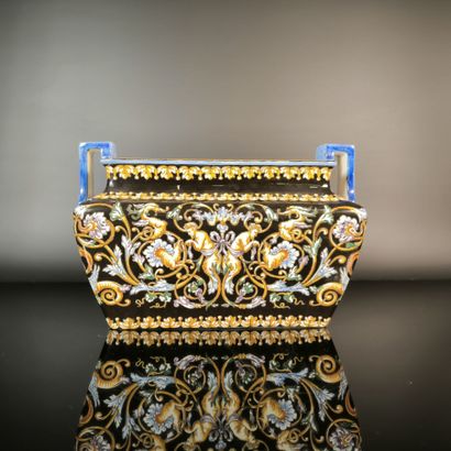 GIEN
Polychrome earthenware planter with...