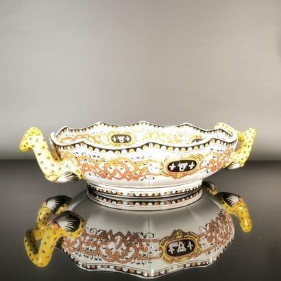 GIEN
Polylobed bowl in polychrome earthenware...