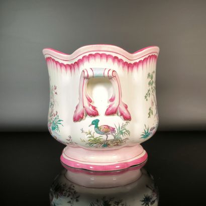 GIEN
Polychrome earthenware planter with...