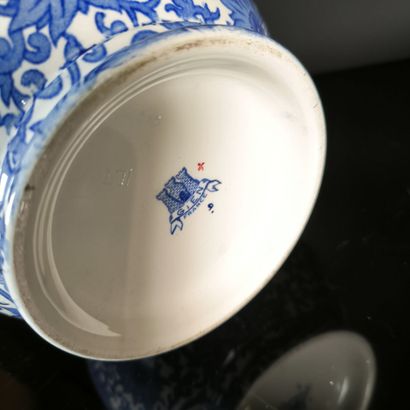 GIEN
Polychrome earthenware pitcher decorated...