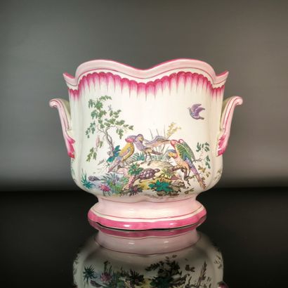 GIEN
Polychrome earthenware planter with...