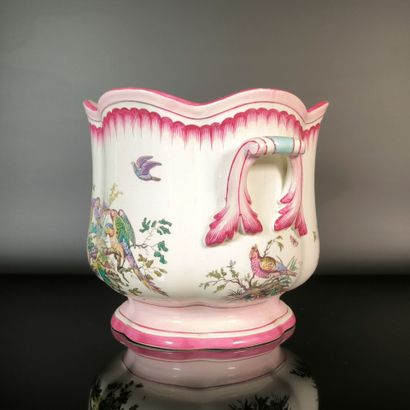 GIEN
Polychrome earthenware planter with...