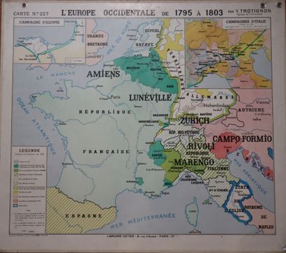 Trois affiches scolaires recto - verso :...