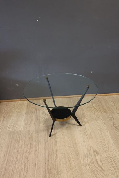 Angelo OSTUNI (XX) Table basse, 1950 Deux...