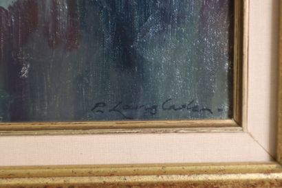 Pierre LANGLADE (1907–1972) 
Oil on canvas,...