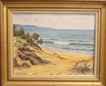 Set of 3 artworks:
- NAUDIN. Le Tréport....
