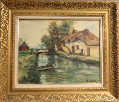 Set of 3 artworks:
- NAUDIN. Le Tréport....