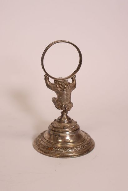 CHRISTOFLE. Porte-piques en métal argenté...