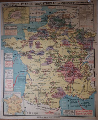 Deux affiches scolaires recto verso, librairie...
