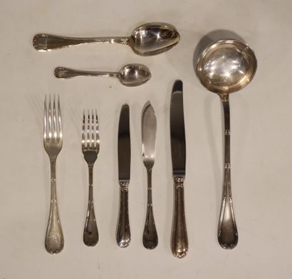 CHRISTOFLE 
Ménagère modèle 