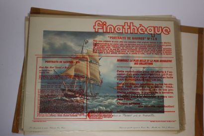 10 Lithographies en couleur :
Gréement a...