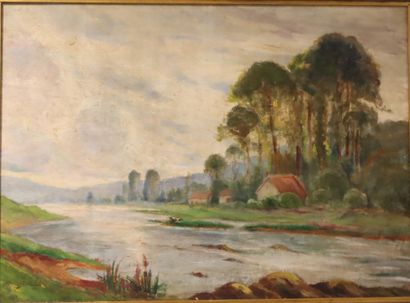 FUNNY (in style)
Riverbank
Canvas. 
46 x...