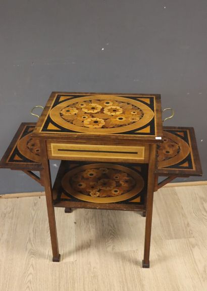 Single-door storage cabinet with pyrographed...