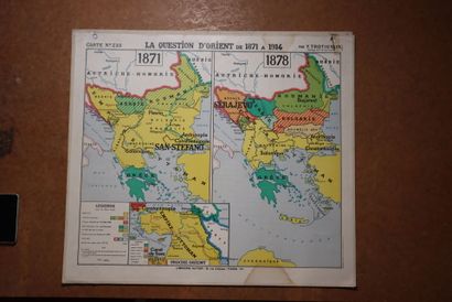 Trois affiches scolaires recto - verso :...