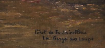 Ch. CLAIR
Fontaibleau, La Gorge aux loups,...