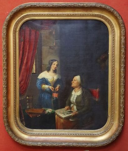 École hollandaise du XIXe siècle, dans le...