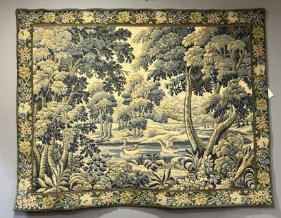 Tapisserie mécanique: canards et verdure,...