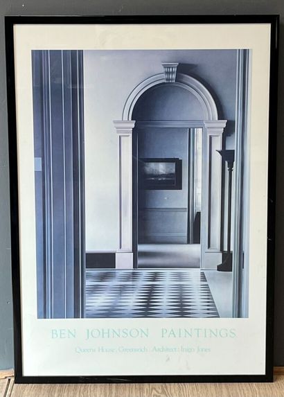 Set of 3 posters under glass :
- Ben Johnson...