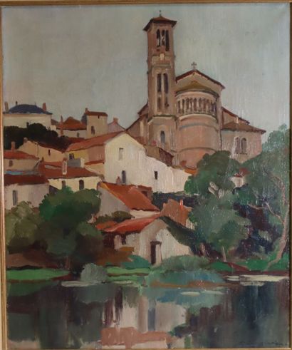 Pierre LANGLADE (1907–1972) 
Oil on canvas,...
