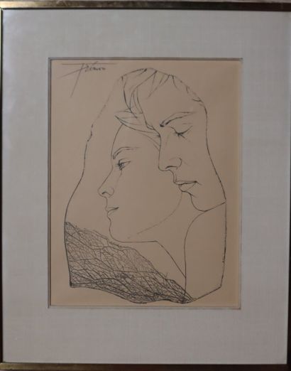 Pierre-Yves Trémois (1921–2020)
Couple, 
black-and-white...