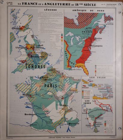 Trois affiches scolaires recto - verso :...