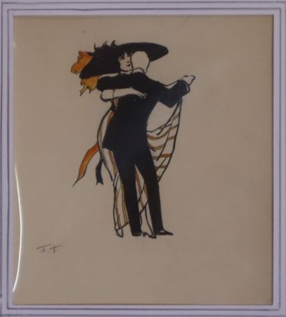 Two Toulouse-Lautrec reproductions and a...