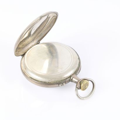 Two silver watches with floral designs. 
Total...