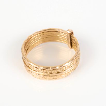 Gold weekday ring. Size 54–55. 4.8 g. 18...