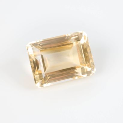 Importante citrine jaune orangé - taille...
