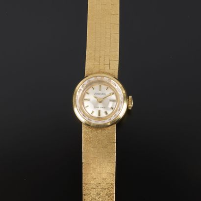 Women's gold watch with a bracelet; the mechanical...
