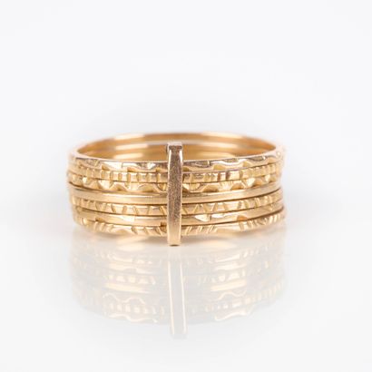 Gold weekday ring. Size 54–55. 4.8 g. 18...
