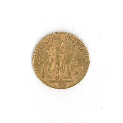 1 gold coin: 20 FF Génie 1898 A