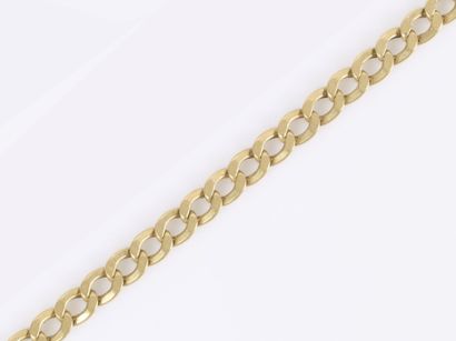 Bracelet maille gourmette. Long. 21 cm. 6,5...