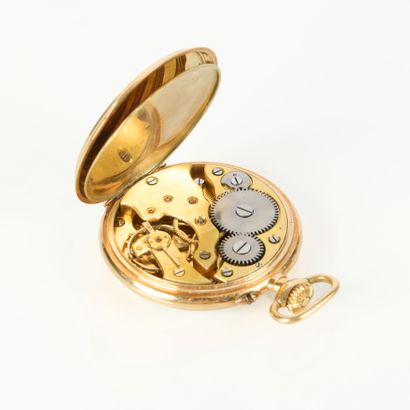 ULTRA. Gold pocket watch with gold dust cover....