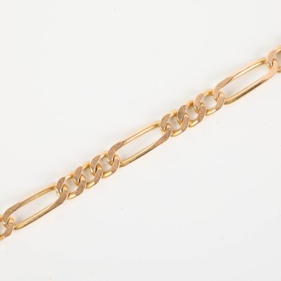 Gourmette en or. Long. 20 cm. 9,3 g