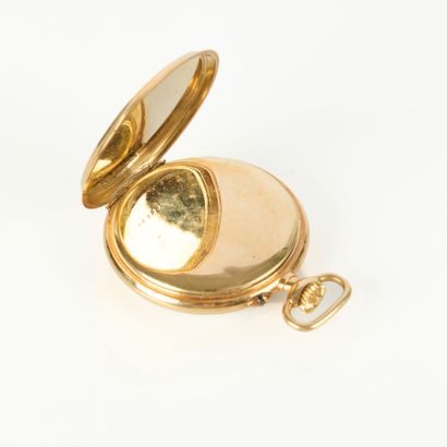ULTRA. Gold pocket watch with gold dust cover....