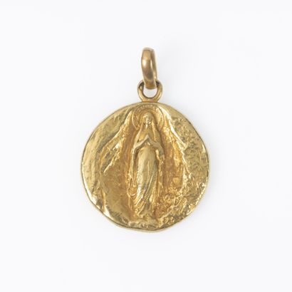 Pendentif en or jaune 18K 750 millièmes de...