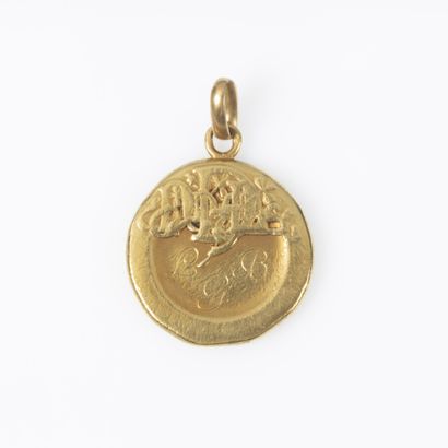 Pendentif en or jaune 18K 750 millièmes de...