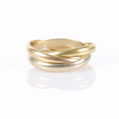 Anneaux trois ors., style de Cartier. TDD...